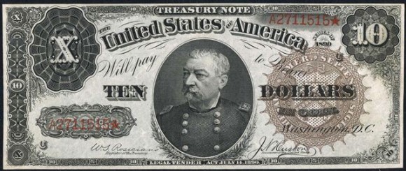 Ten Dollar Treasury Notes (1890-1891) Ten Dollar Treasury Notes (1890-1891)