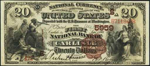How Much Is A 1887 $20 Bill Worth?