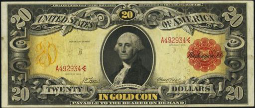 Gold Certificate – 1905 – Twenty Dollars Gold Certificate – 1905 – Twenty Dollars