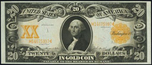 Gold Certificate – 1906 & 1922 – Twenty Dollars Gold Certificate – 1906 & 1922 – Twenty Dollars