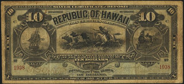 antique money value of 1895 10 republic of hawaii examples of certificate of deposit