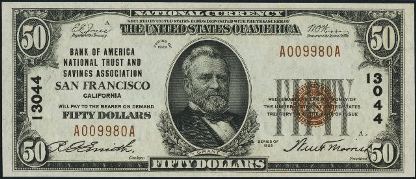 1929 Small Size National Bank Note
