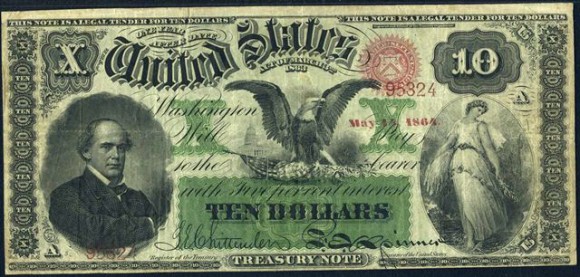 Salmon Chase Interest Bearing Notes