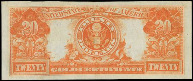 1922 Gold Certificate Bill | Information, Price Guide, and Values ...